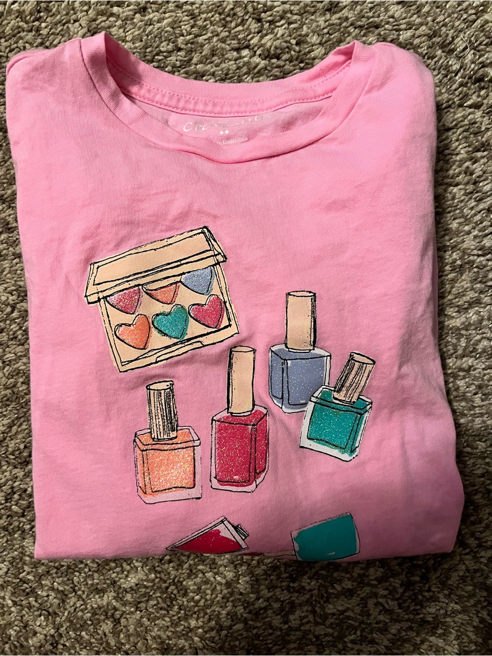 Crewcuts Pink Tee with  Logo